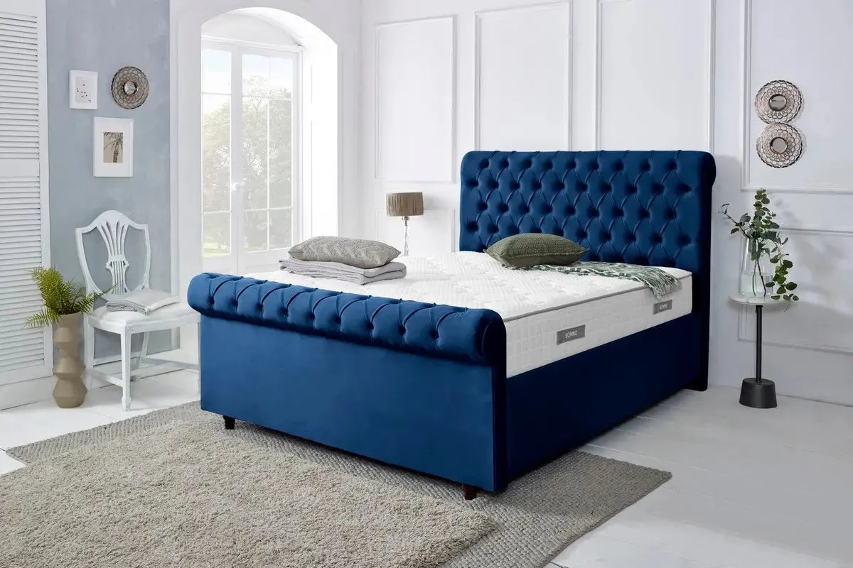 Berlin Upholstered Ottoman Bed