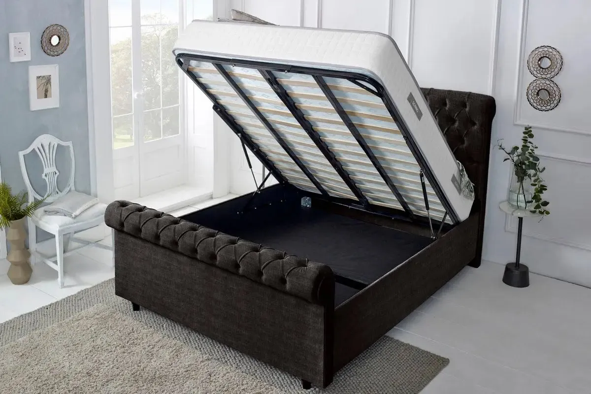 Berlin Upholstered Ottoman Bed