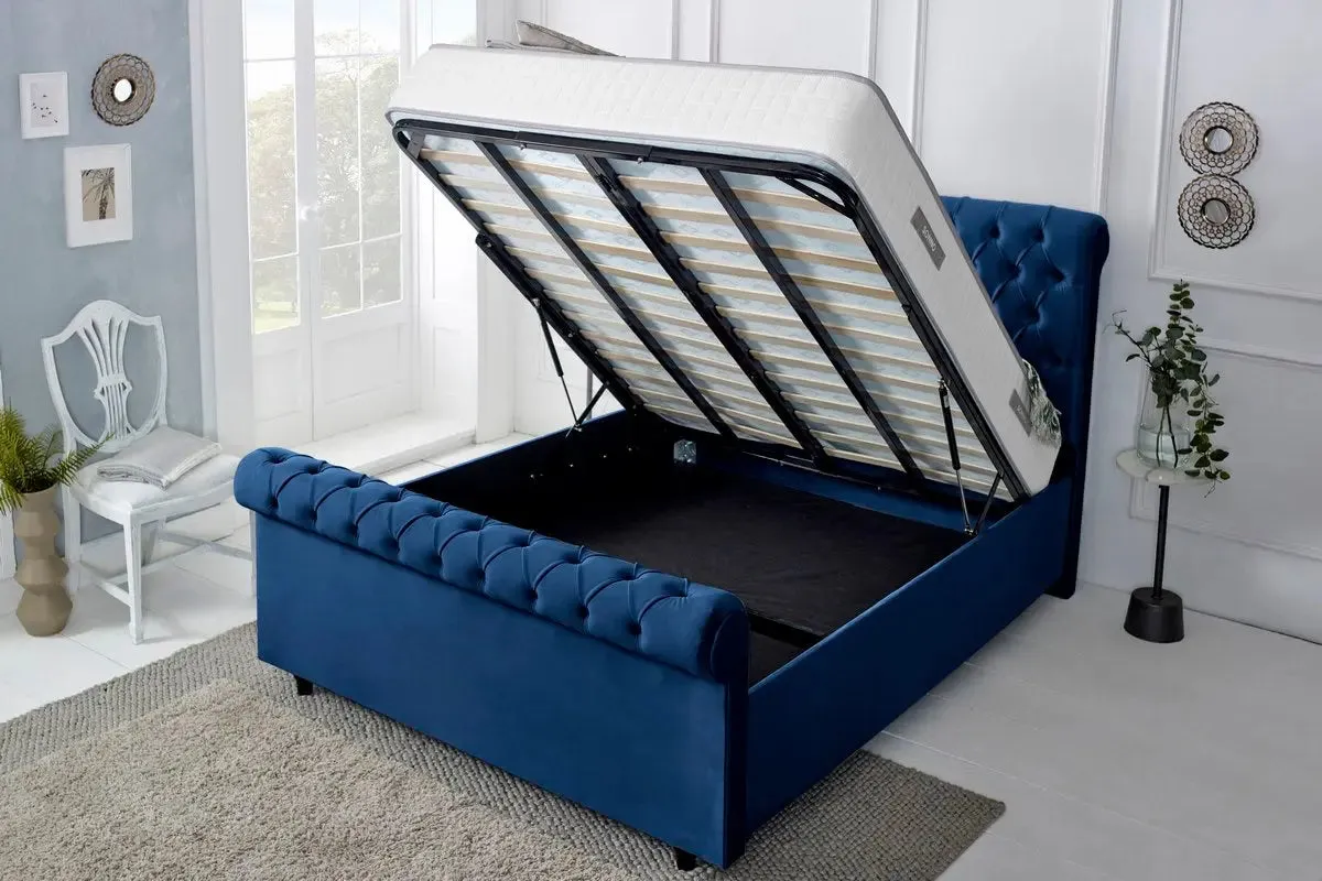 Berlin Upholstered Ottoman Bed