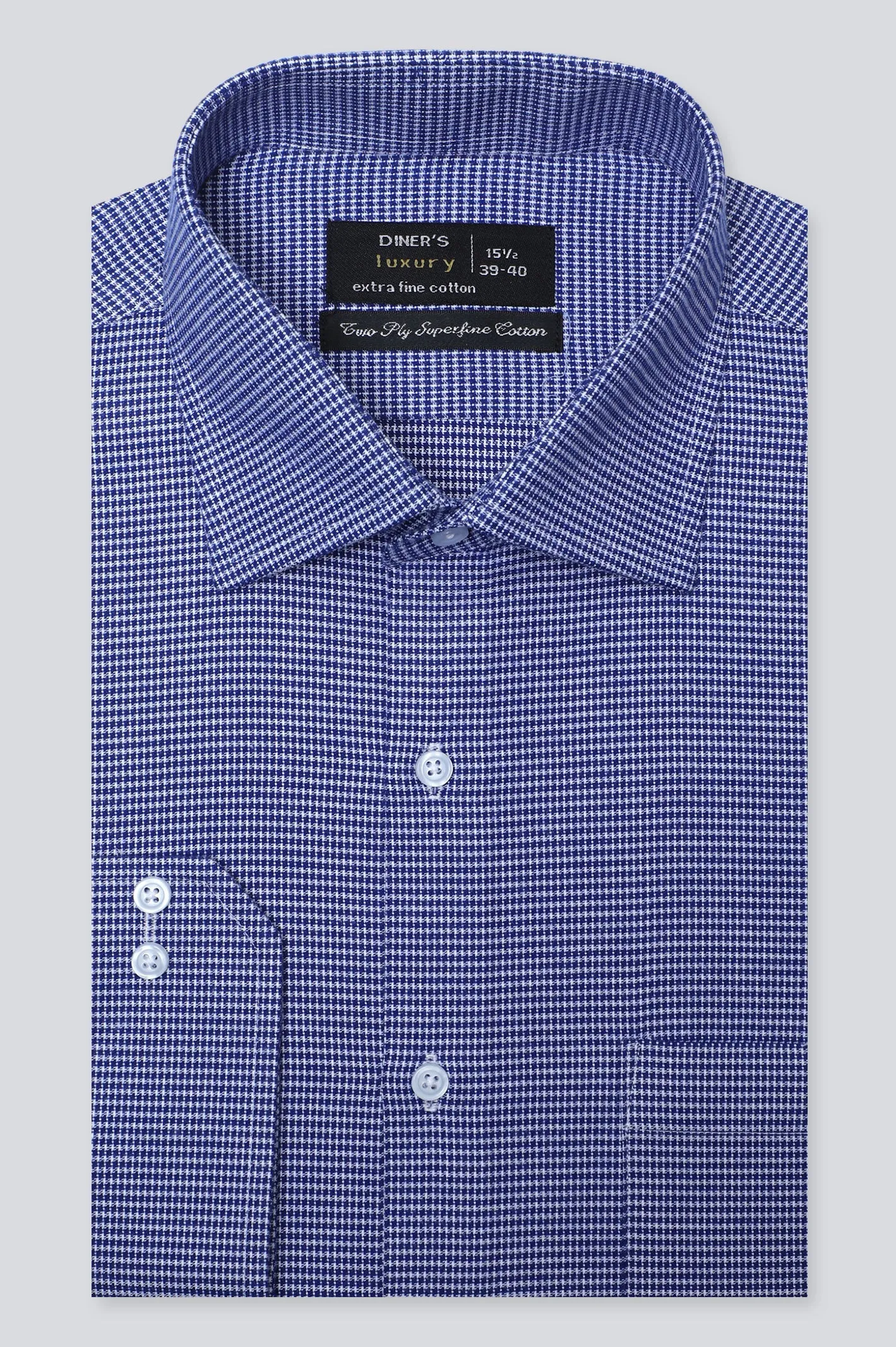 Blue Texture Formal Shirt