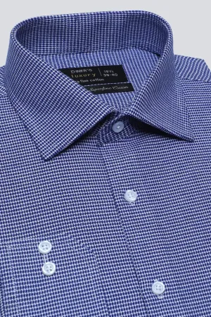 Blue Texture Formal Shirt