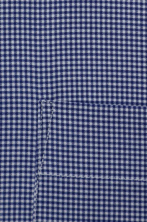 Dark Blue Houndstooth Formal Shirt