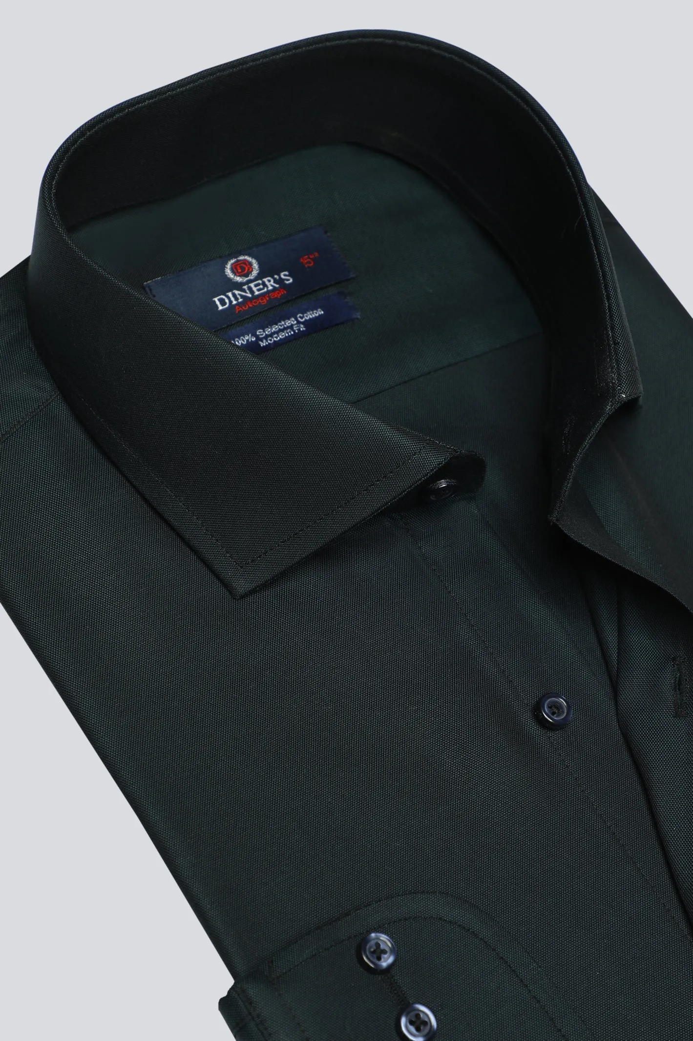 Dark Green Dobby Formal Autograph Shirt