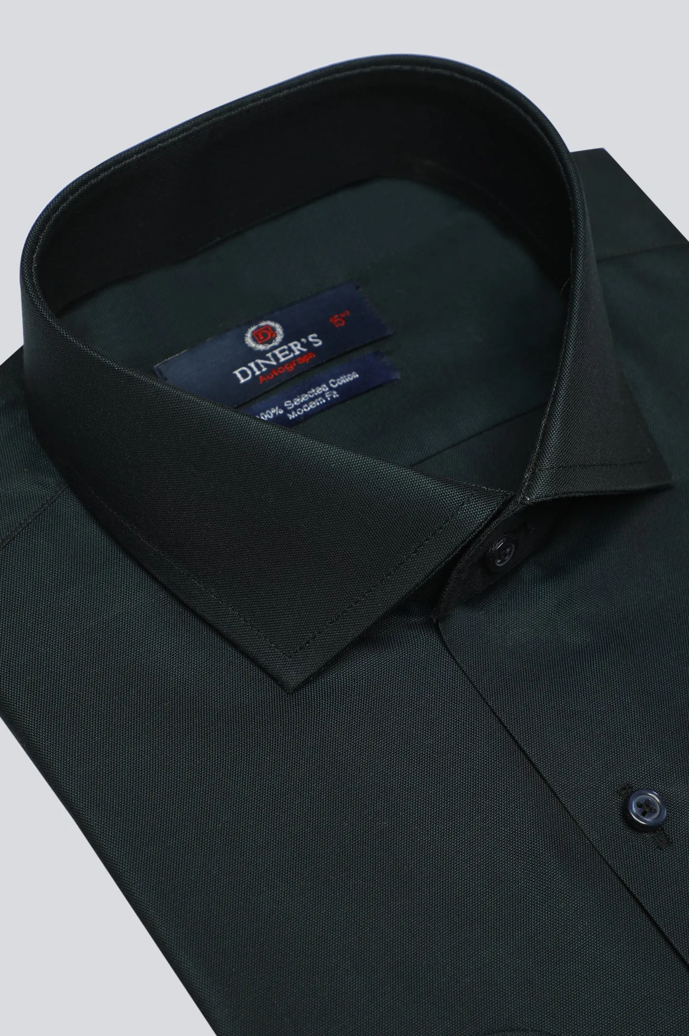 Dark Green Dobby Formal Autograph Shirt