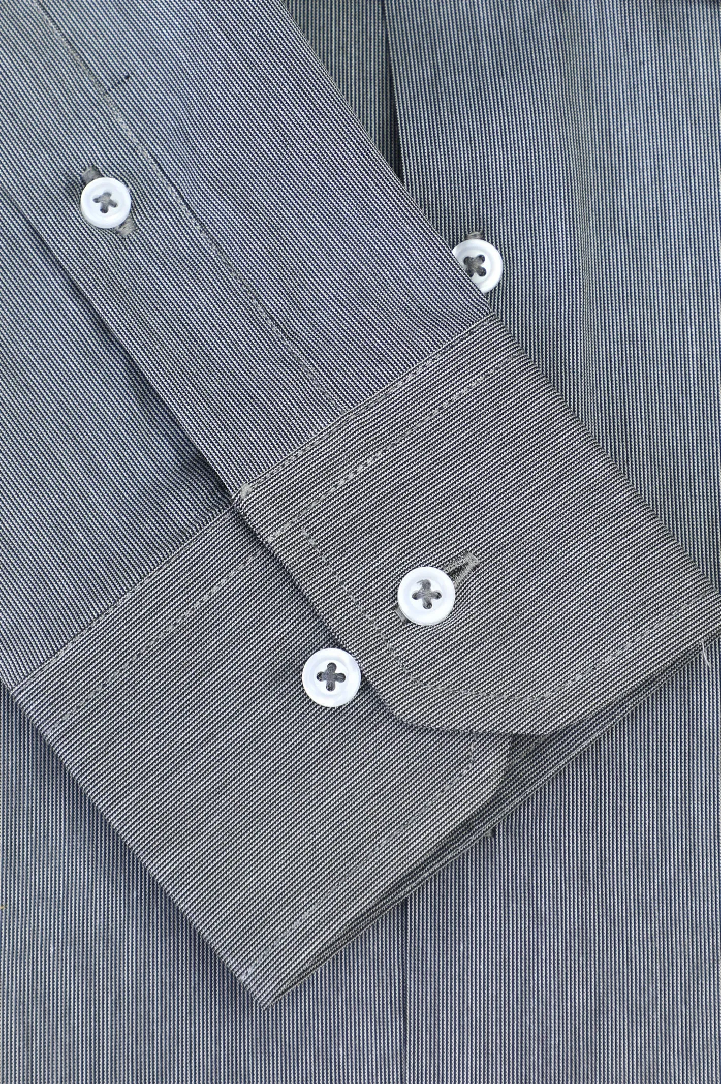 Dark Grey Textured Formal Shirt