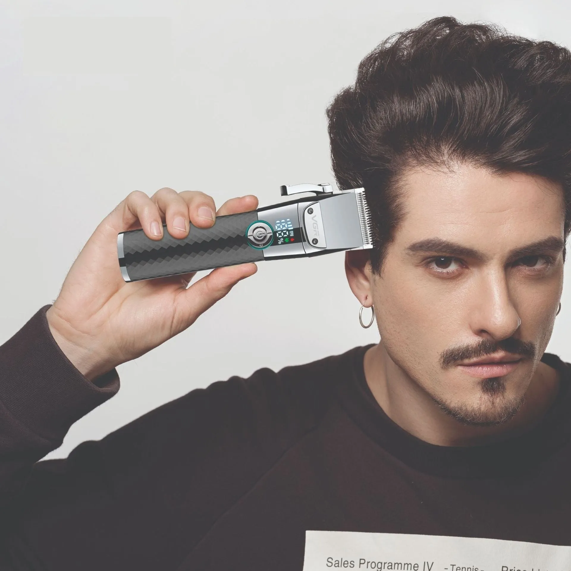 Electric Lithium Battery Adjustable Hair Trimmer for Men