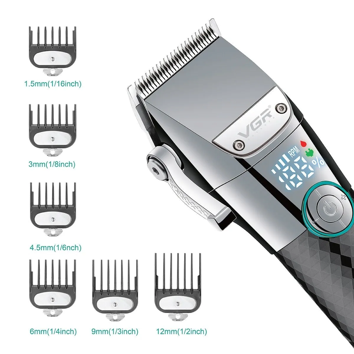 Electric Lithium Battery Adjustable Hair Trimmer for Men