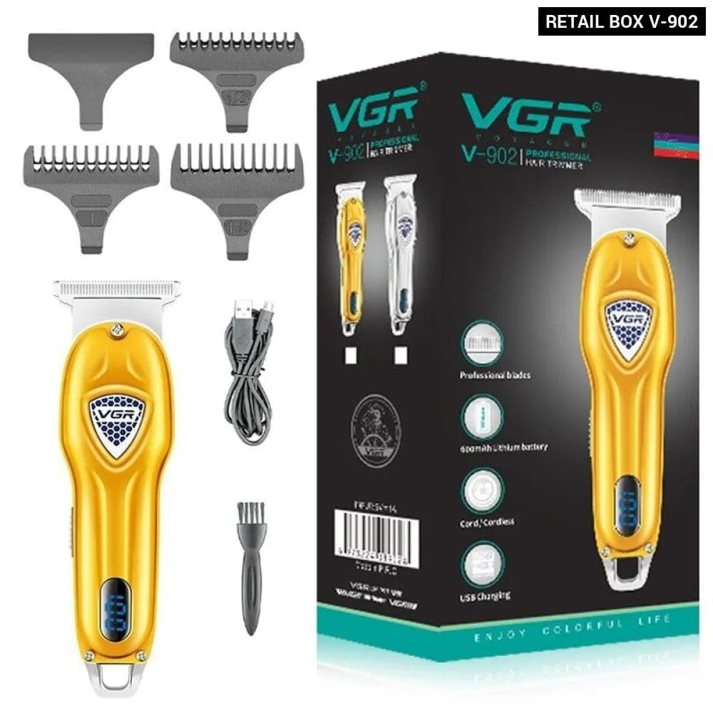 Electric Metal Cordless Rechargeable Hair Beard Trimmer Grooming for Men