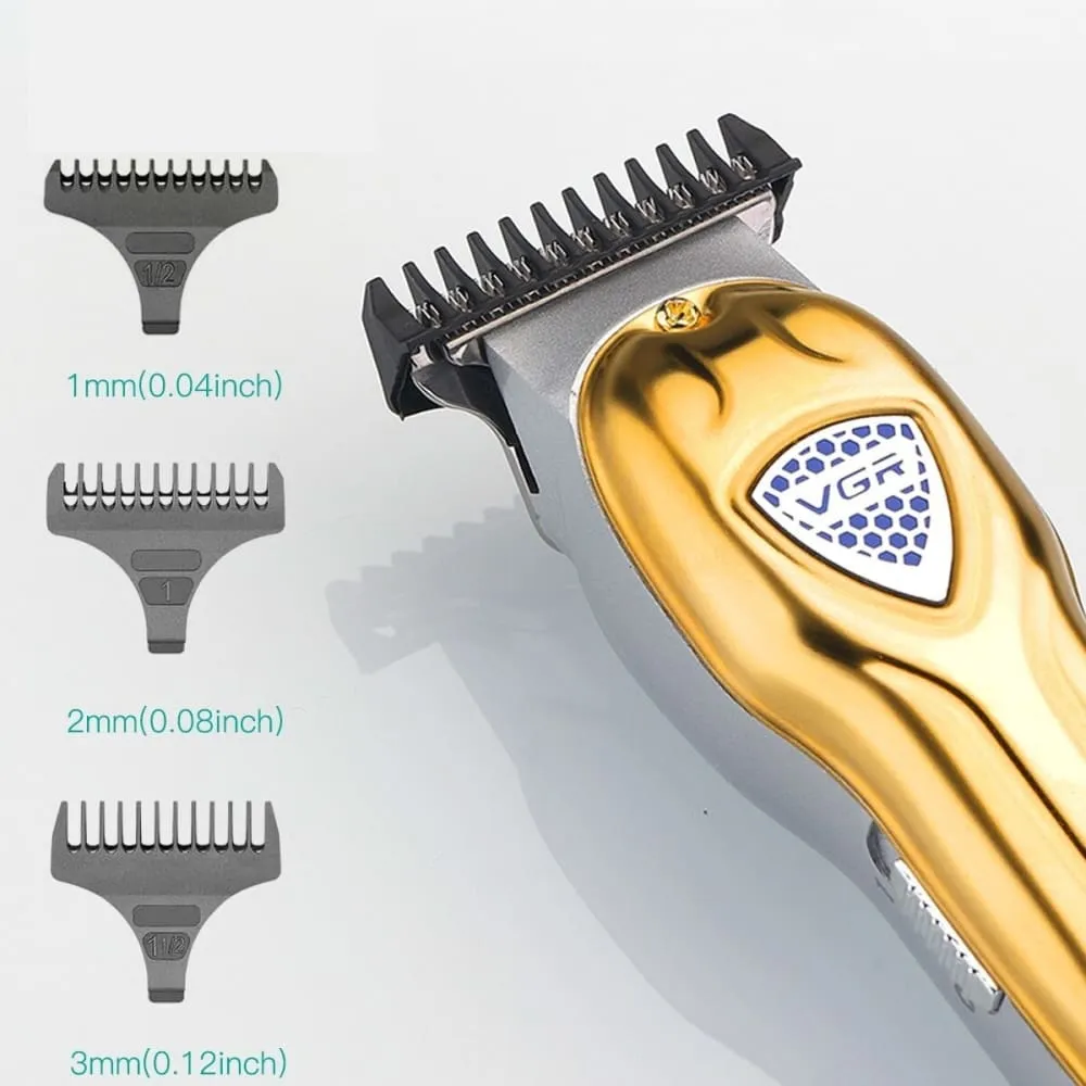 Electric Metal Cordless Rechargeable Hair Beard Trimmer Grooming for Men