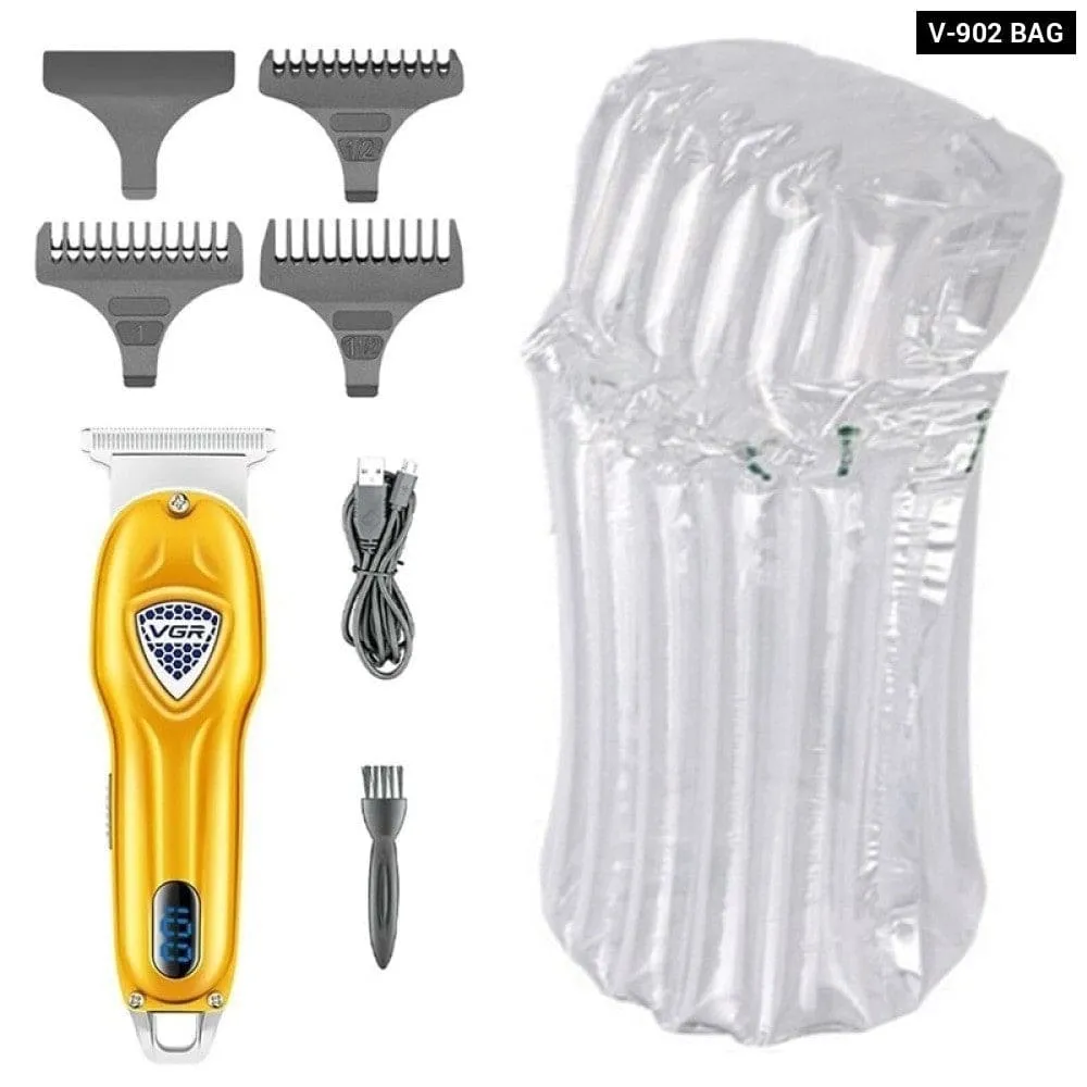 Electric Metal Cordless Rechargeable Hair Beard Trimmer Grooming for Men