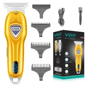 Electric Metal Cordless Rechargeable Hair Beard Trimmer Grooming for Men