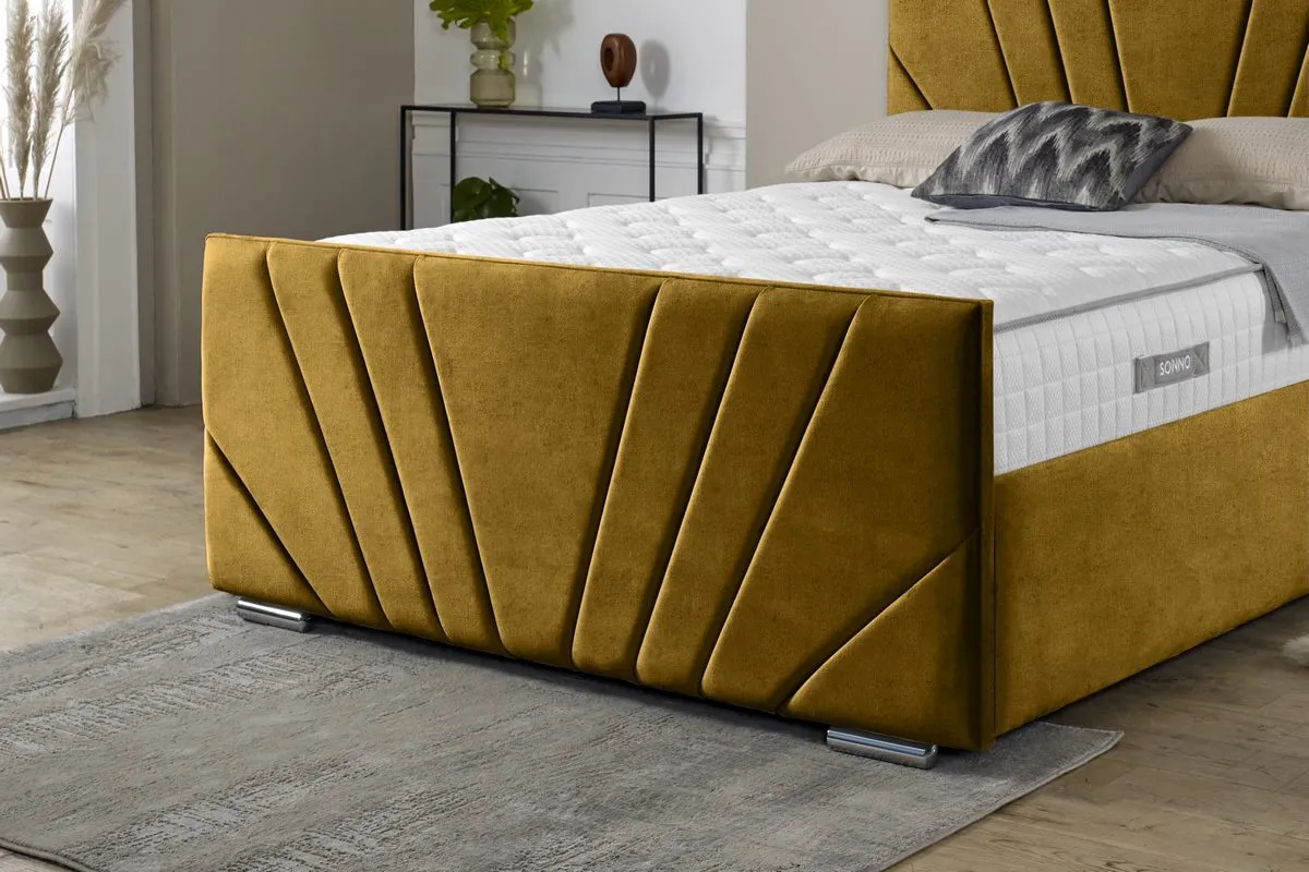 Fiji Sunrise Upholstered Ottoman Bed