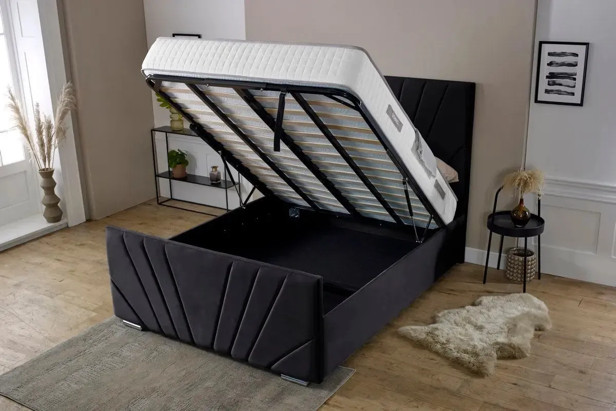 Fiji Sunrise Upholstered Ottoman Bed