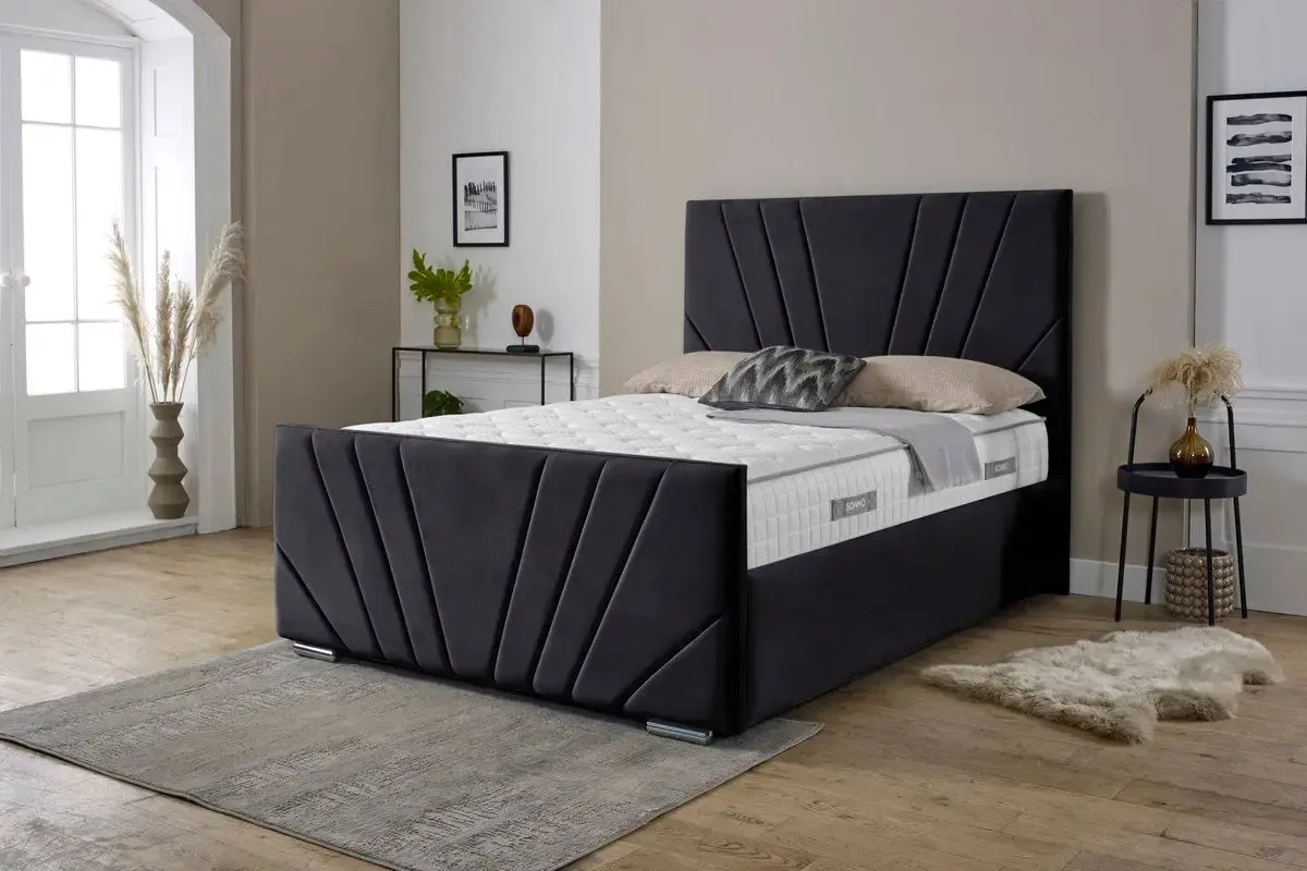 Fiji Sunrise Upholstered Ottoman Bed