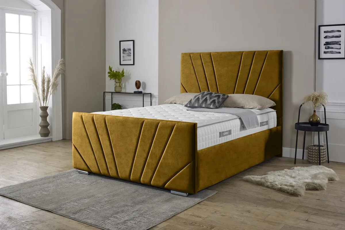 Fiji Sunrise Upholstered Ottoman Bed