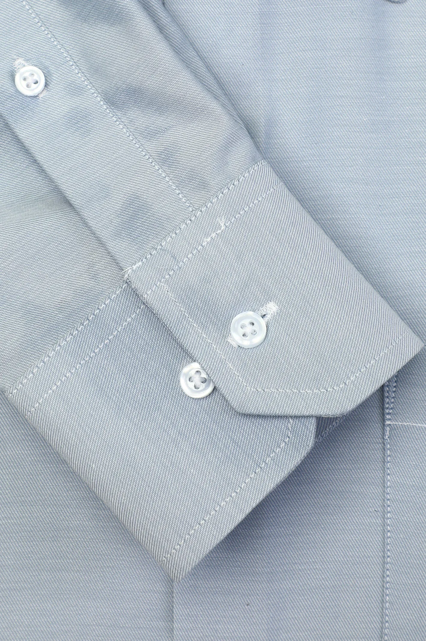 Light Grey Pinpoint Textured Formal Shirt