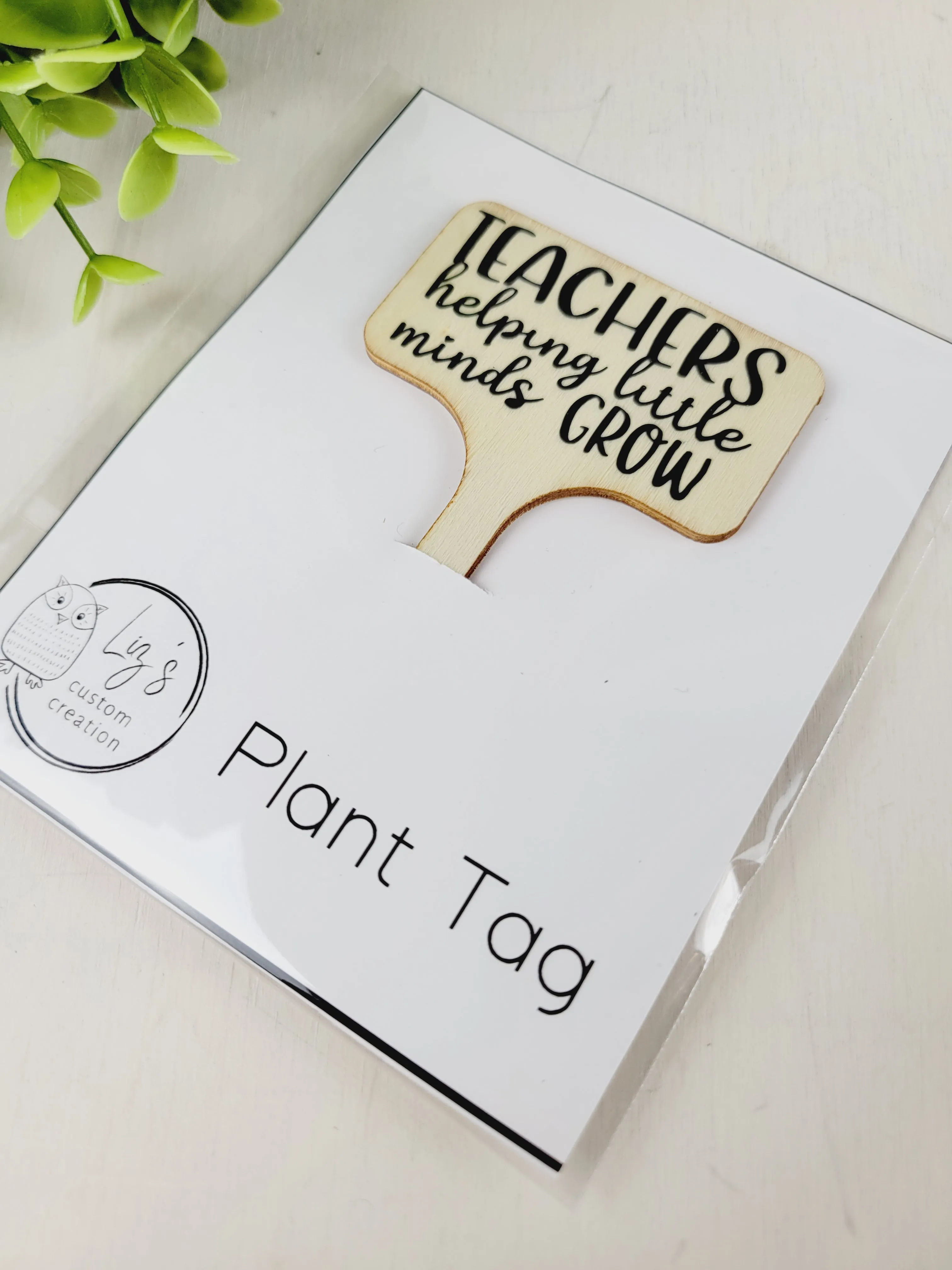 Liz's Custom Creations, Bamboo Plant Tags