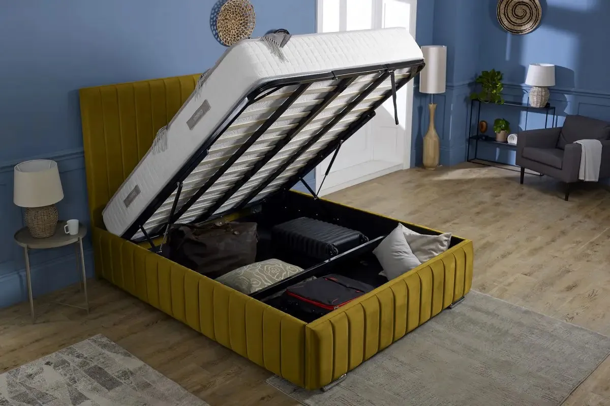 Milan Upholstered Ottoman Bed