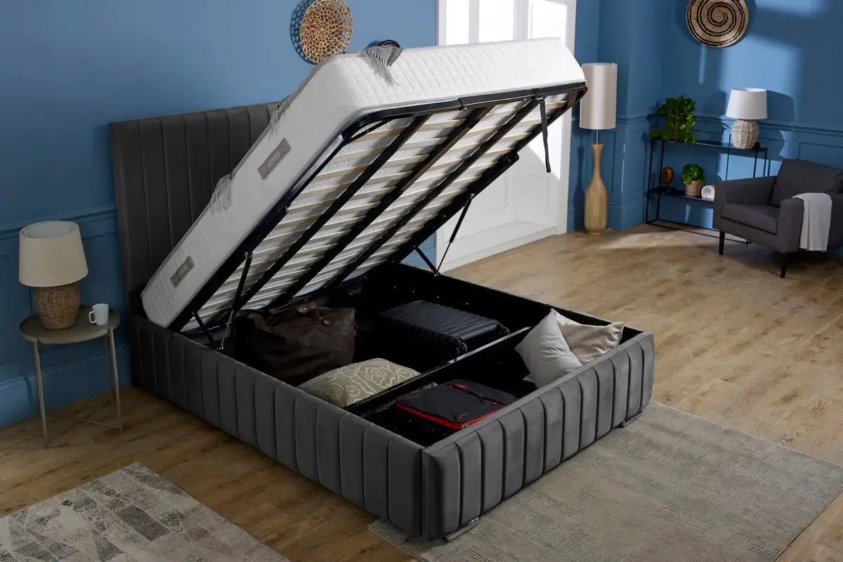Milan Upholstered Ottoman Bed