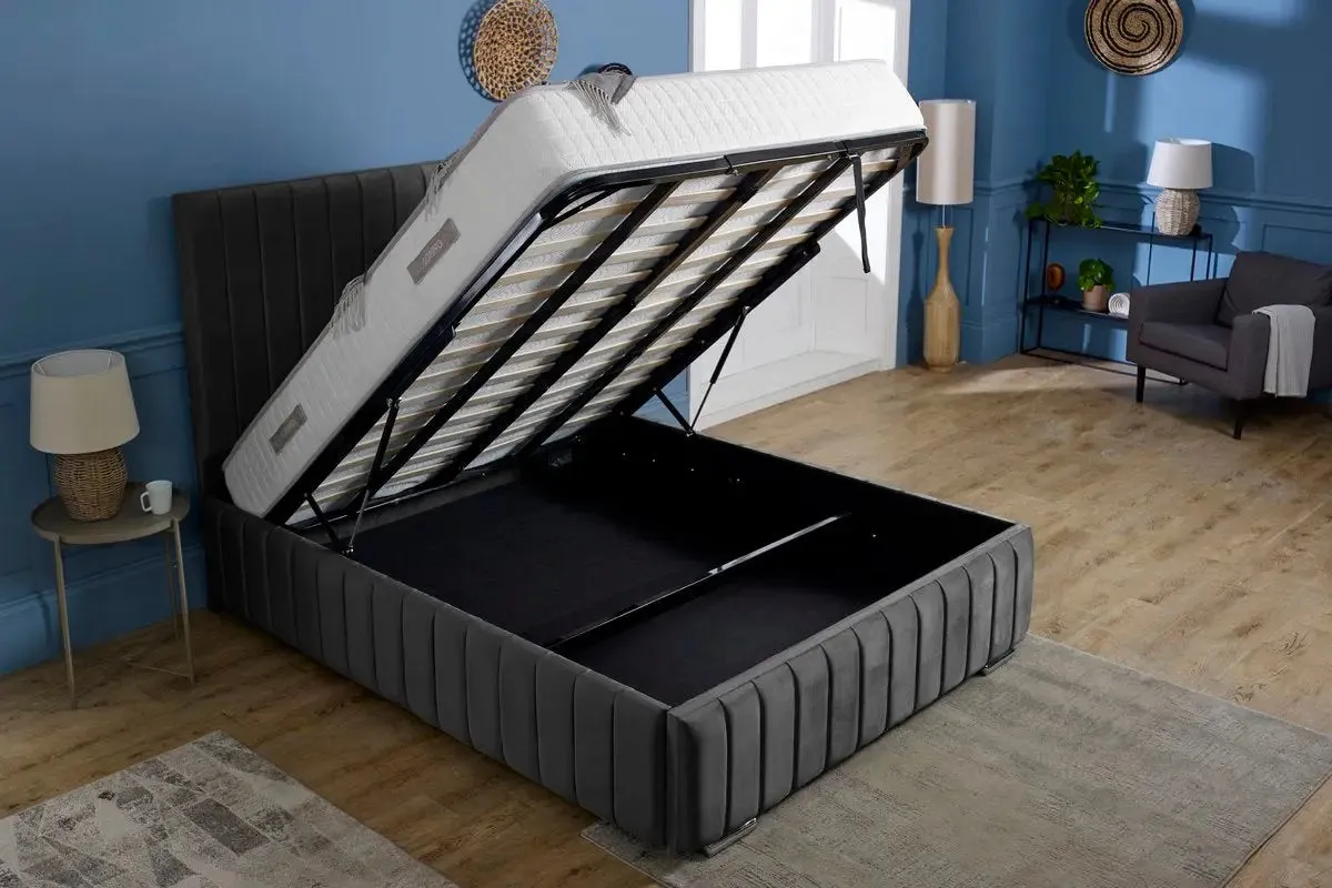 Milan Upholstered Ottoman Bed