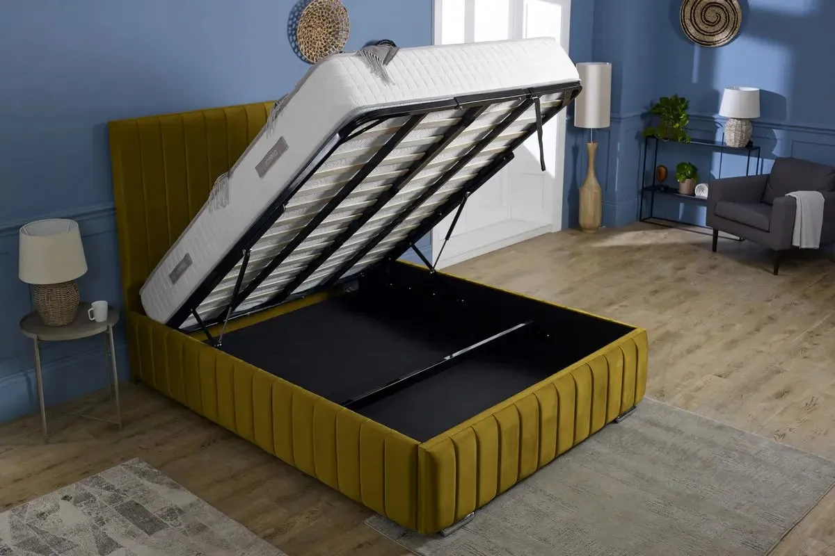 Milan Upholstered Ottoman Bed