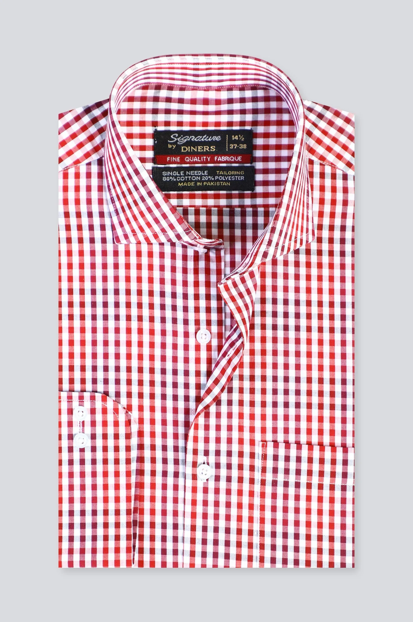 Multicolor Gingham Check Formal Shirt