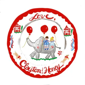 Multiple Children Sticker Gift Tags - Circus