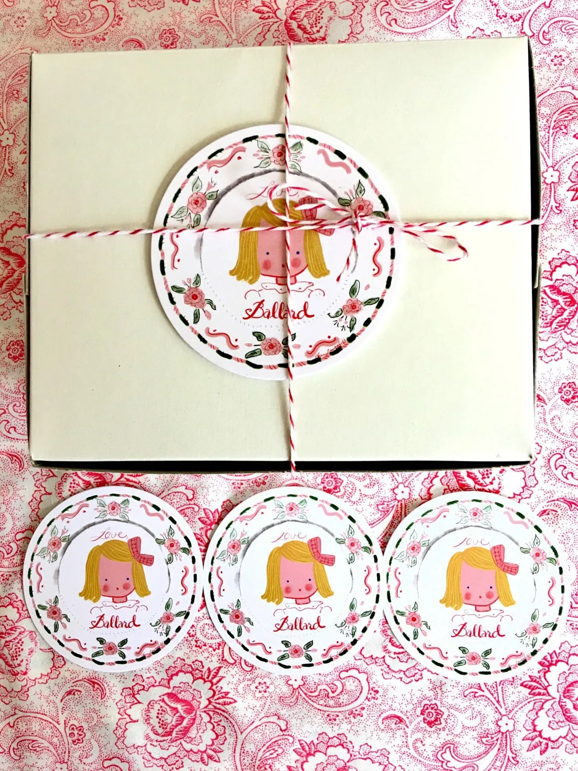Multiple Children Sticker Gift Tags - Circus