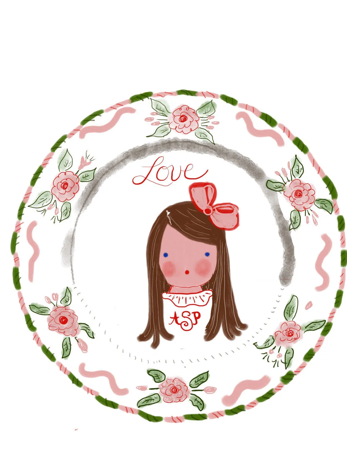 Multiple Children Sticker Gift Tags - Roses