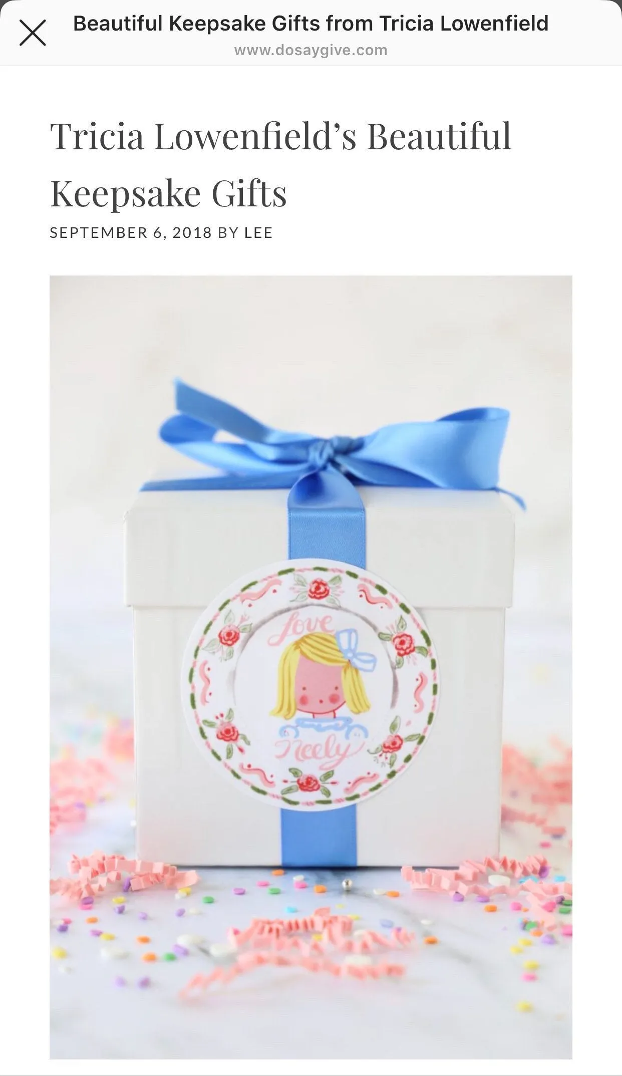 Multiple Children Sticker Gift Tags - Roses