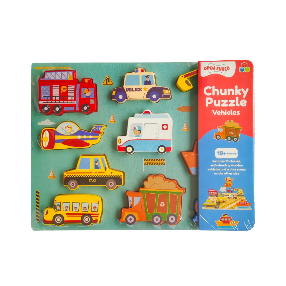 Open Ended Chunky Puzzle - Vehicles