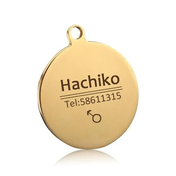 Personalized Stainless Steel Dog ID Tag