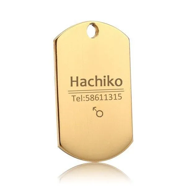 Personalized Stainless Steel Dog ID Tag