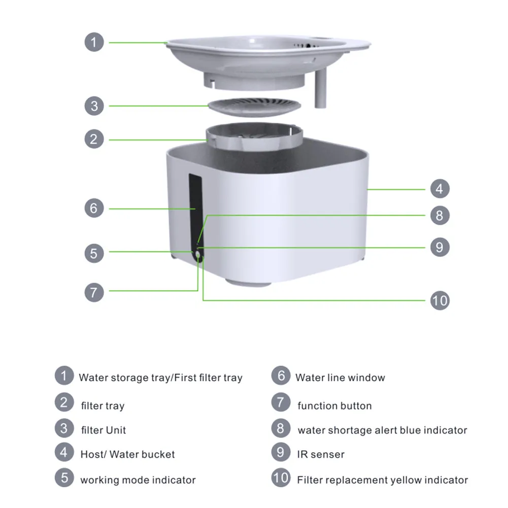 Pet Automatic Water Fountain Dispenser