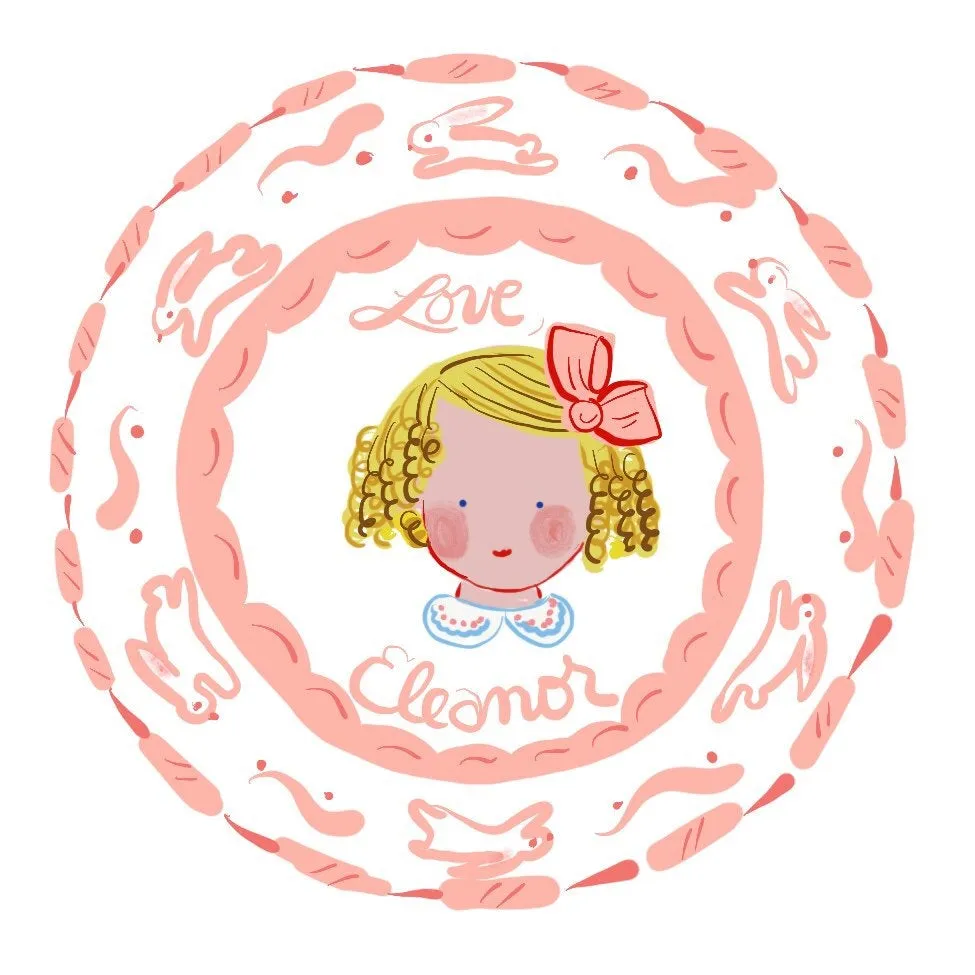 Sticker Gift Tags- Pink Bunnies