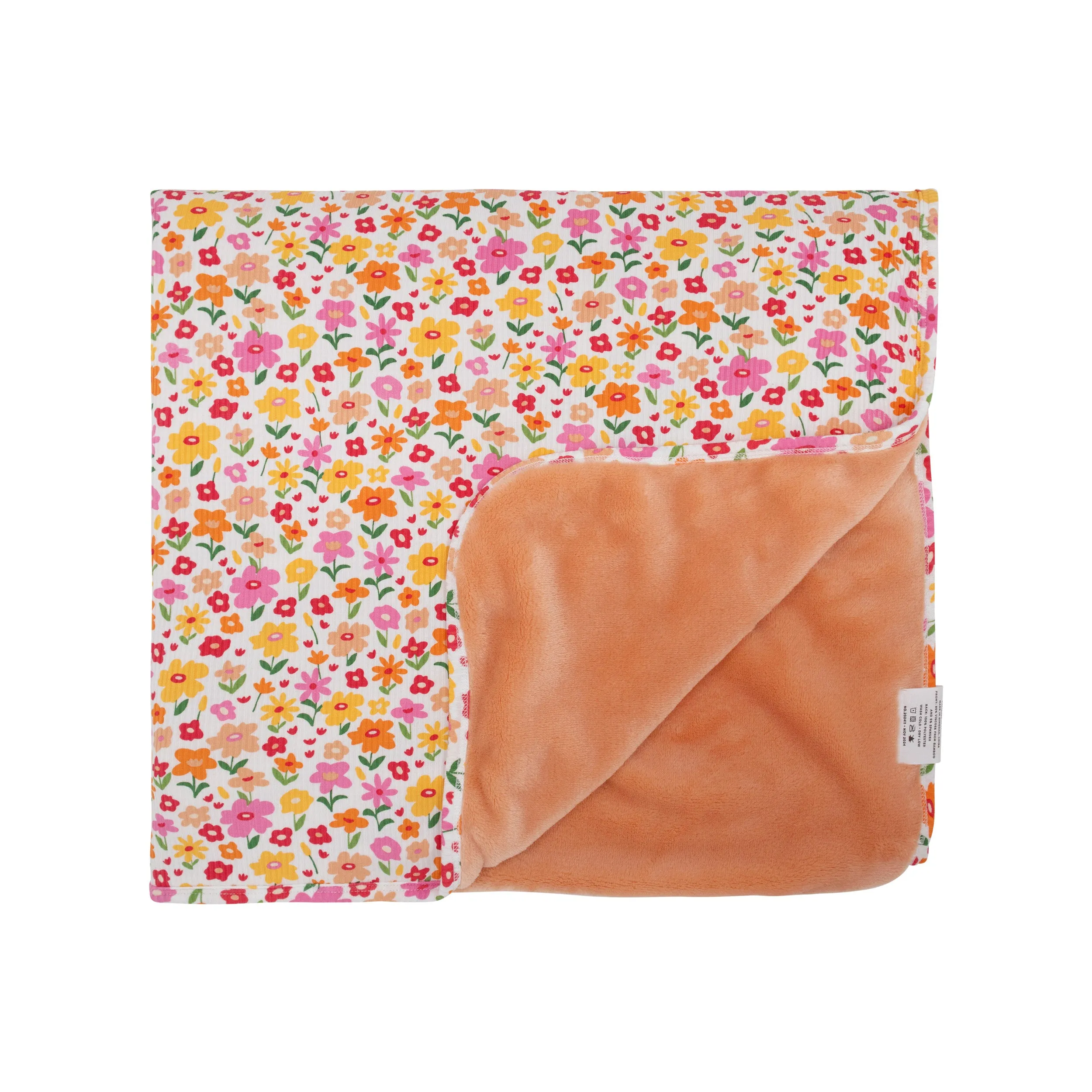 Summer Blooms Small Ribbed Youth Blanket