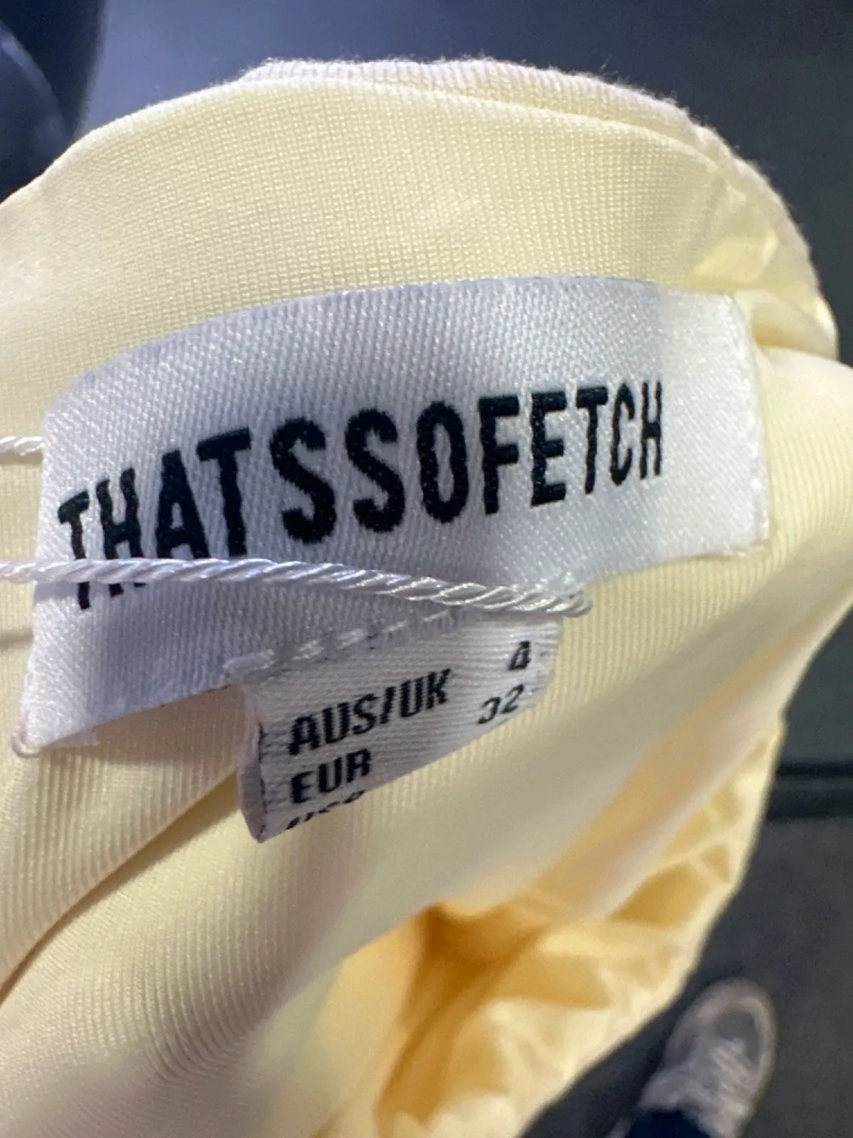 Thats So Fetch Cream Midi Skirt UK 4