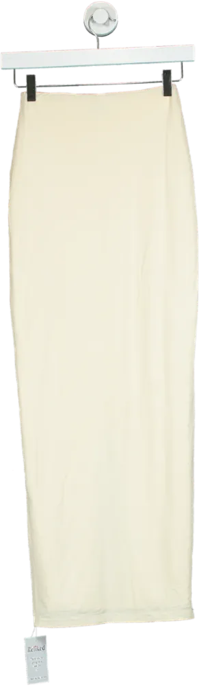 Thats So Fetch Cream Midi Skirt UK 4