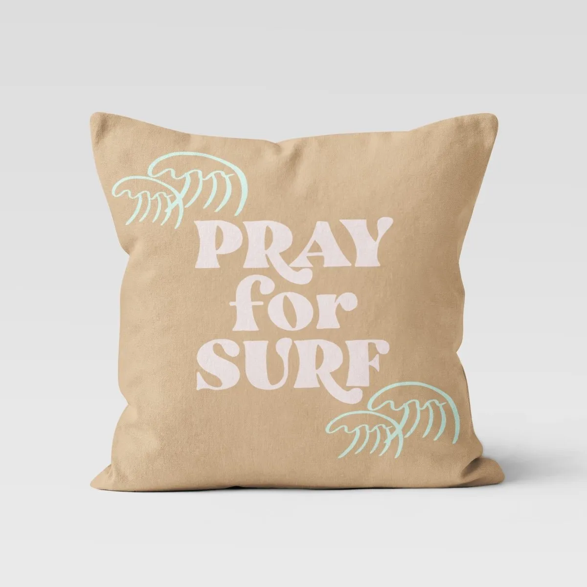Throw Pillow | Pray for Surf