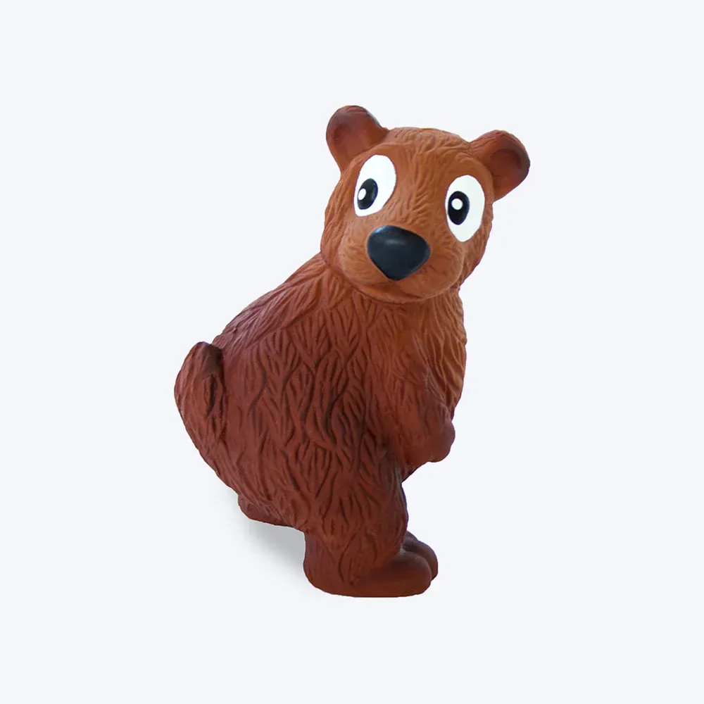 Tootiez Bear Latex Rubber Dog Toy